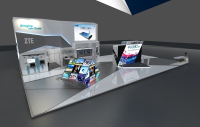 ZTE中兴通讯通信展台设计与舞台搭建全攻略